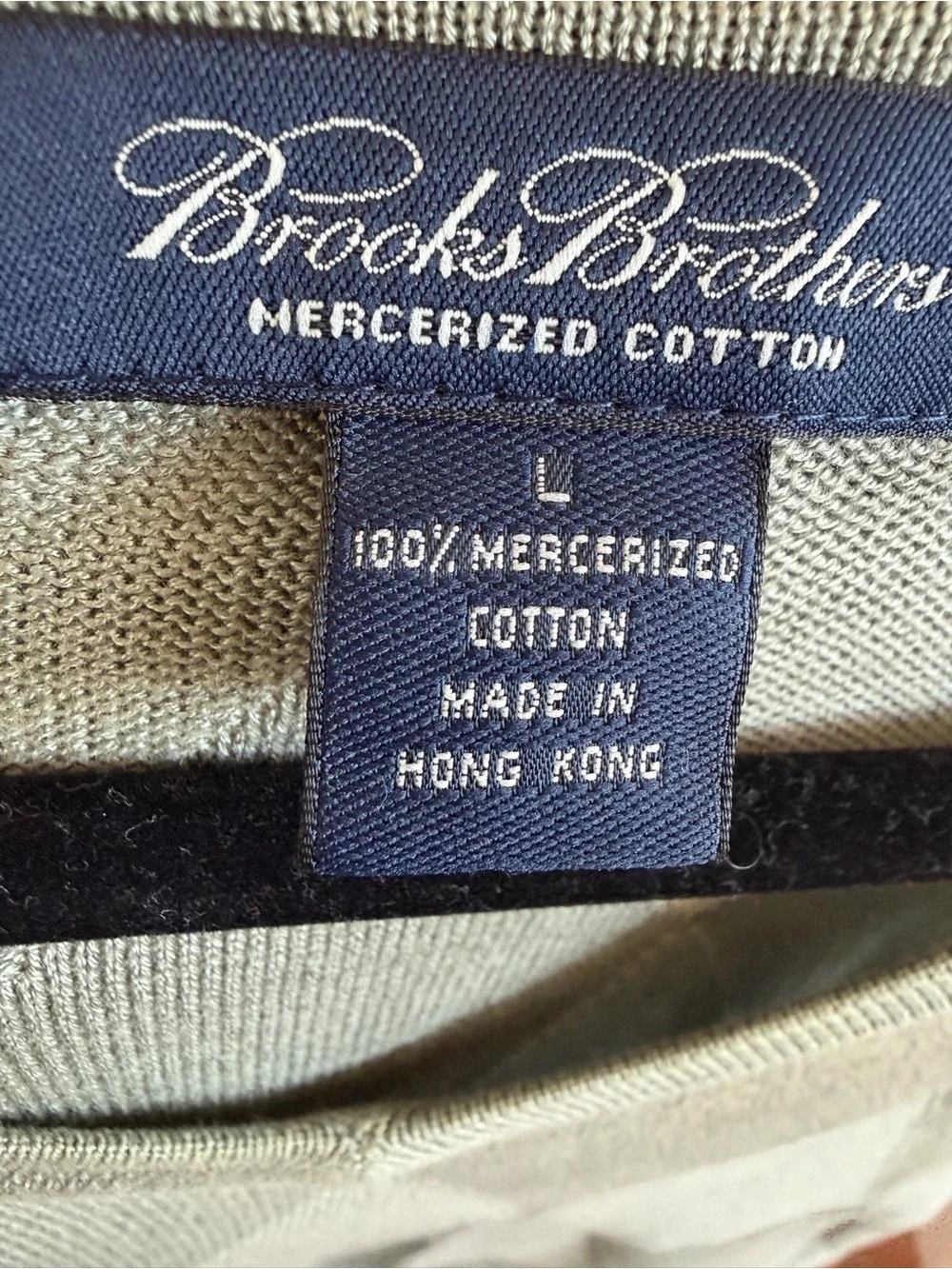 Brooks Brothers Men’s Mercerized Cotton Argyle Sweater Vest Olive Green Size L